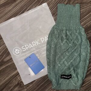 Spark Paws Cable Knit Dog Sweater